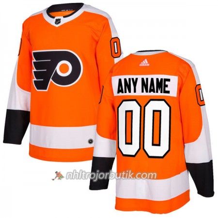 Män Ishockey Philadelphia Flyers Tröja med eget tryck Adidas 2017-2018 Orange Authentic
